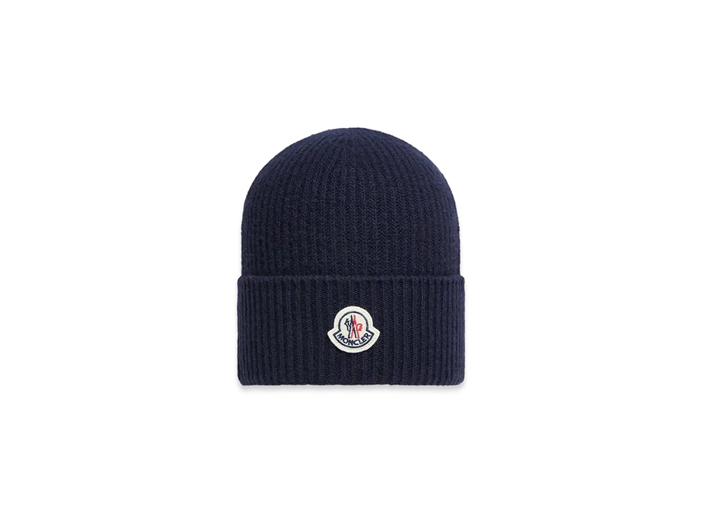 MONCLER Wool & Cashmere Beanie "Navy Blue"