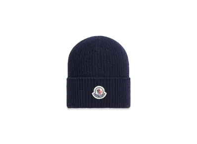 MONCLER Wool & Cashmere Beanie "Navy Blue"