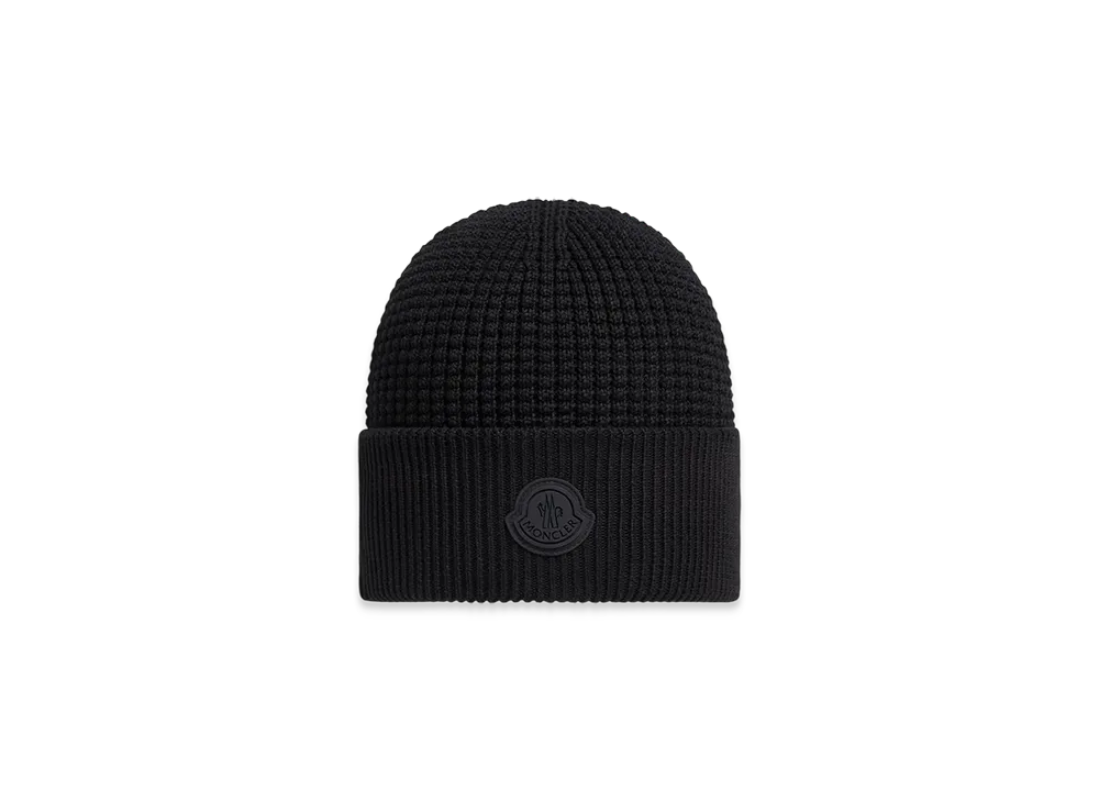 MONCLER Logo Cotton Beanie "Black"