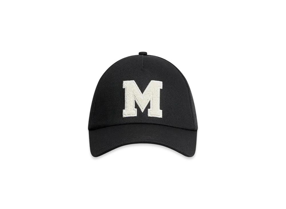 MONCLER Monogram Cotton Gabardine Baseball Cap "Black"