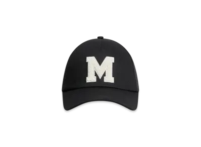 MONCLER Monogram Cotton Gabardine Baseball Cap "Black"