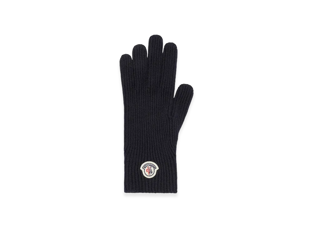 MONCLER Wool Gloves "Navy Blue"
