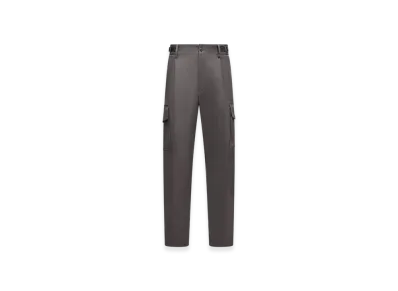 MONCLER Cotton Gabardine Cargo Trousers "Grey"