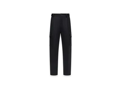 MONCLER Cotton Gabardine Cargo Trousers "Black"