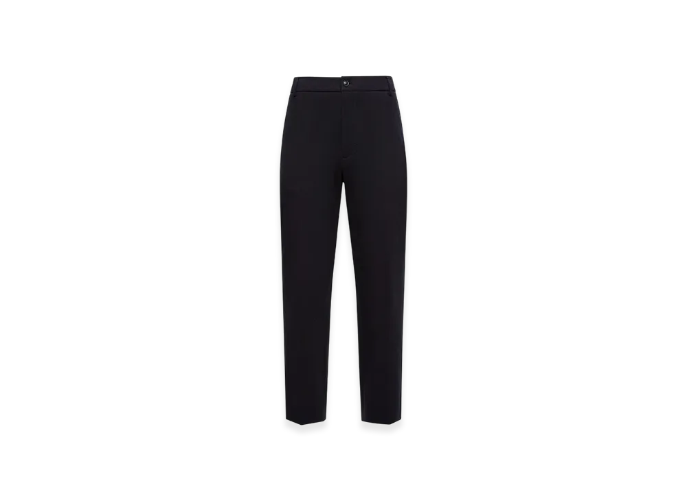 MONCLER Cotton Blend Tailored Trousers "Blue"