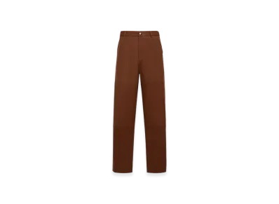 MONCLER Cotton Gabardine Trousers "Brown"