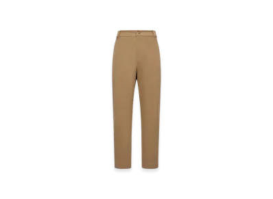 MONCLER Cotton Gabardine Trousers "Beige"