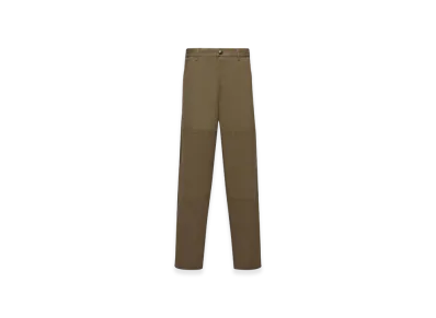 MONCLER Cotton Gabardine Trousers "Olive Green"