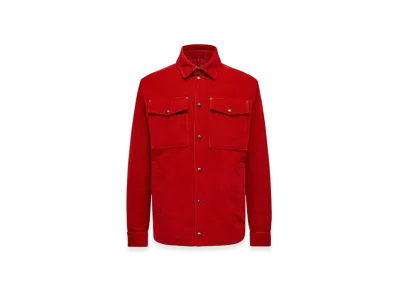 MONCLER Ambroisie Corduroy Down Shirt Jacket "Red"
