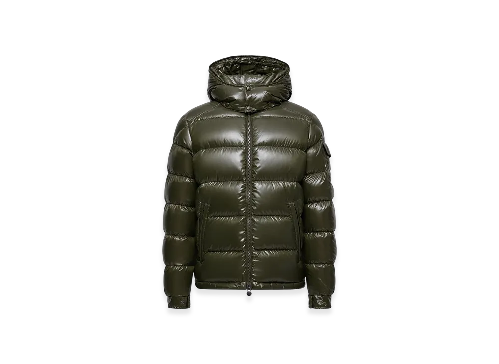 MONCLER Maya Hooded Short Down Jacket "Olive Green"