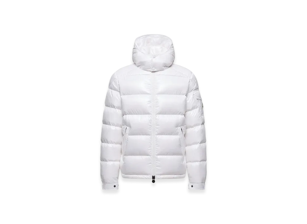 MONCLER Maya Hooded Short Down Jacket "White"