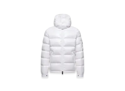MONCLER Maya Hooded Short Down Jacket "White"