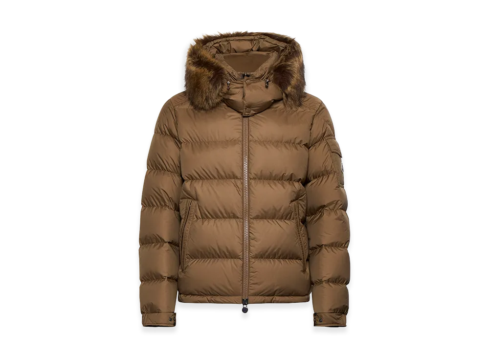 MONCLER Coats "Marrone Chiaro"