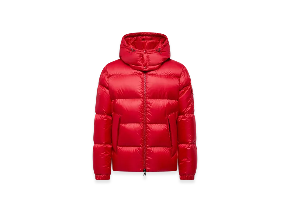MONCLER Couyere Hooded Short Down Jacket "Red"