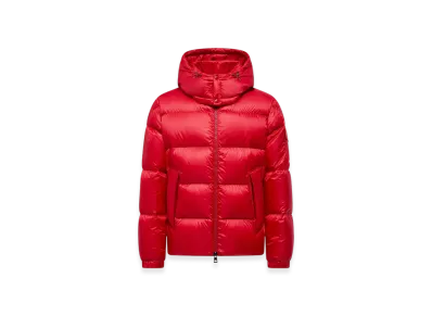 MONCLER Couyere Hooded Short Down Jacket "Red"