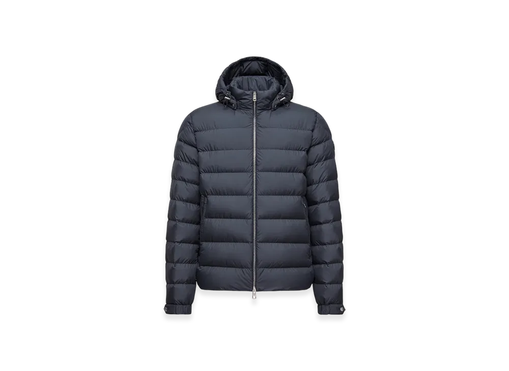 モンクレール アルネブ フード ショート ダウン ジャケット "ネイビー ブルー"