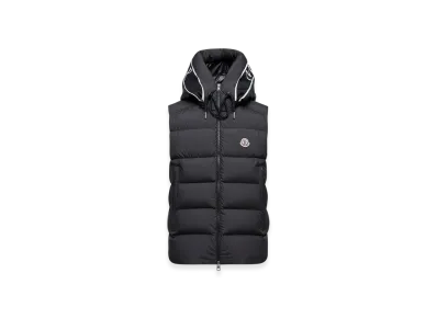MONCLER Cardamine Hooded Down Gilet "Black"