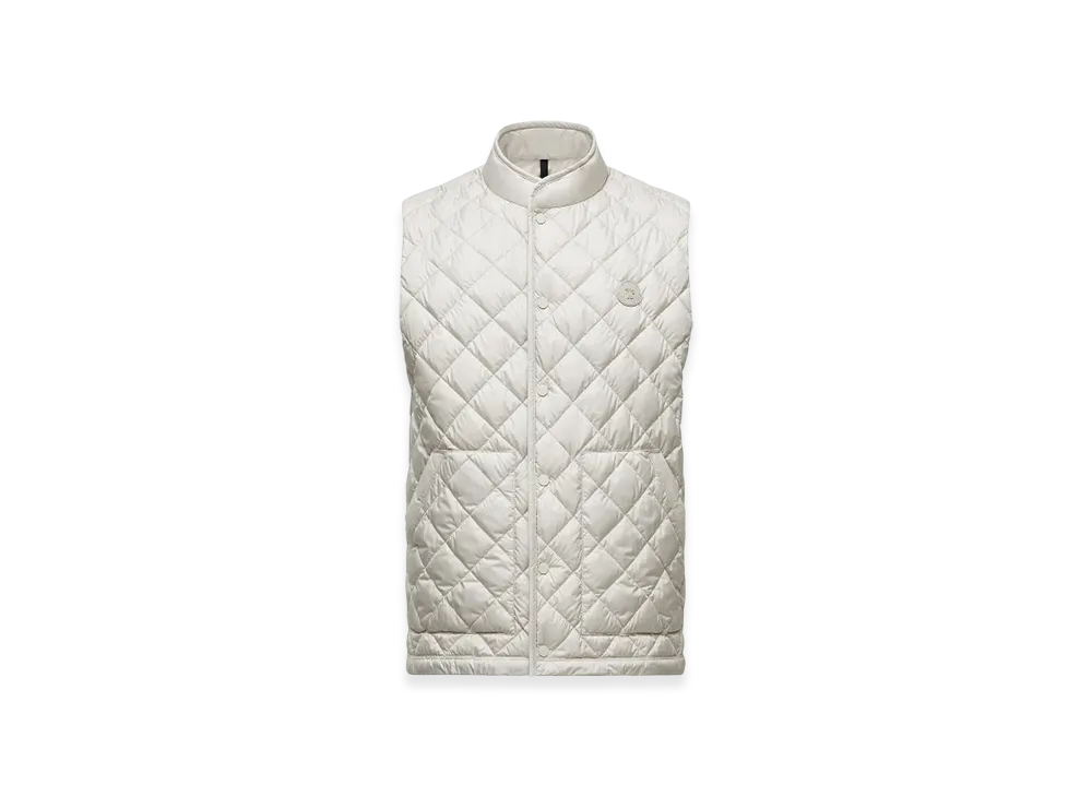 MONCLER Lycope Diamond-Quilted Down Gilet "Grey"