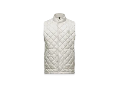 MONCLER Lycope Diamond-Quilted Down Gilet "Grey"