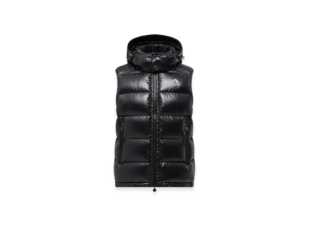 MONCLER Bormes Hooded Down Gilet "Black"
