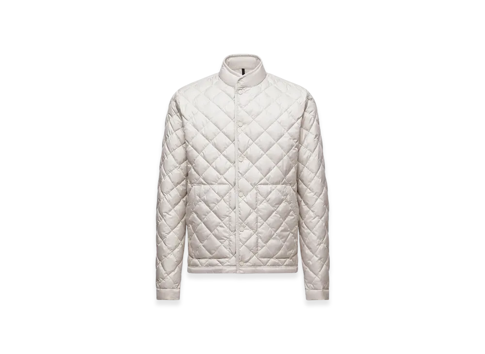 MONCLER Oise Diamond-Quilted Short Down Jacket "Light Beige"