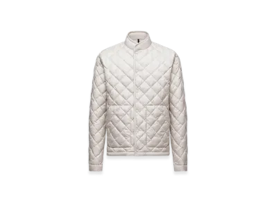 MONCLER Oise Diamond-Quilted Short Down Jacket "Light Beige"