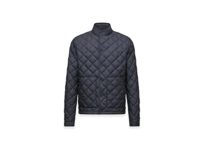 MONCLER Oise Diamond-Quilted Short Down Jacket "Blue"