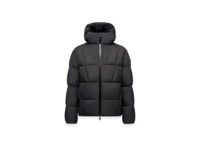 MONCLER Fusain Hooded Short Down Jacket "Black"