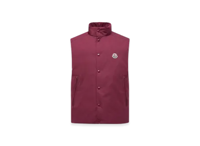 MONCLER Pilat Short Down Gilet "Burgundy"