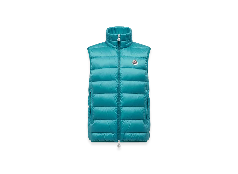 MONCLER Rocoque Down Gilet "Turquoise"