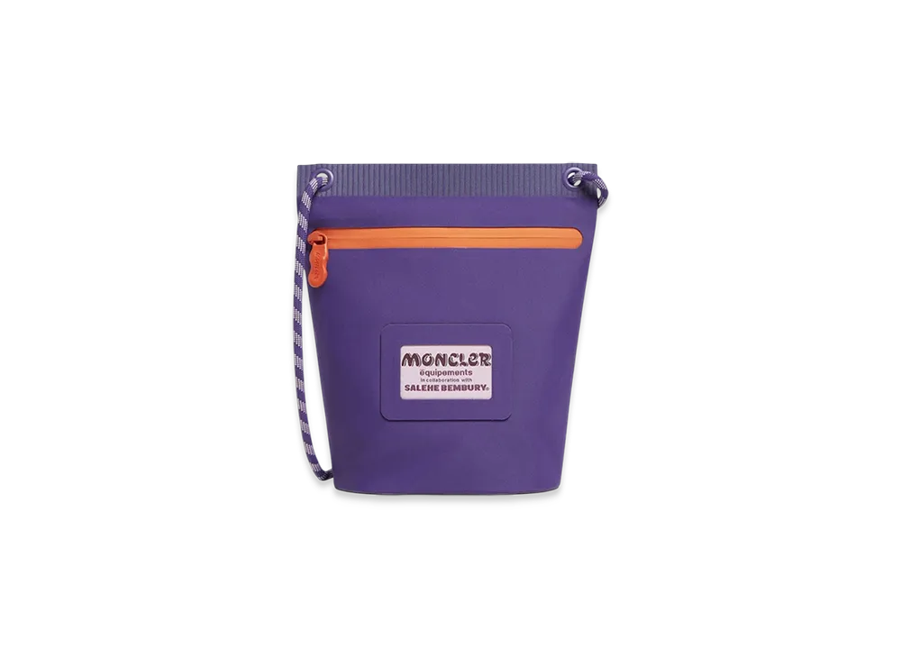 MONCLER Amoeba Water-Repellent Pouch by Salehe Bembury "Purple"