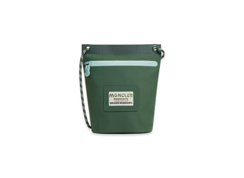 MONCLER Amoeba Water-Repellent Pouch by Salehe Bembury "Green"