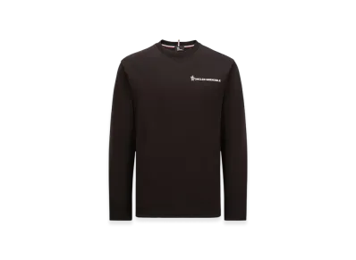MONCLER Logo Long Sleeve Cotton T-Shirt "White"