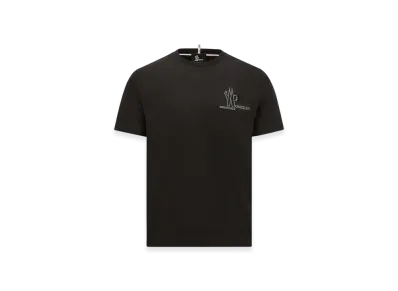 MONCLER Embossed Logo Cotton T-Shirt "Brown"