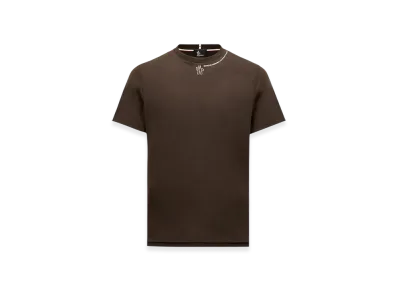 MONCLER Logo Cotton T-Shirt "Brown"