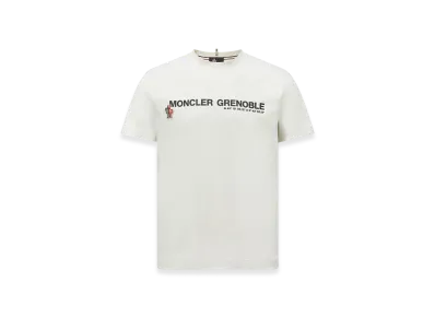 MONCLER Logo Cotton T-Shirt "White Ivory"