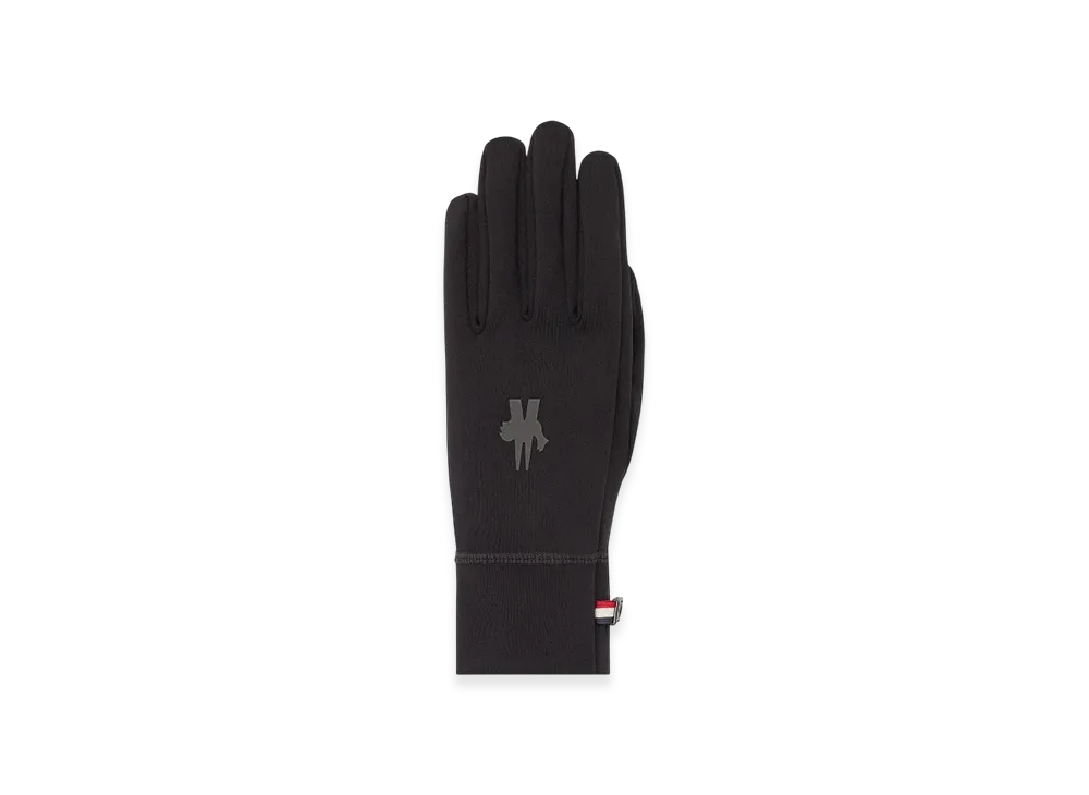 MONCLER Touch Screen Jersey Gloves "Black"