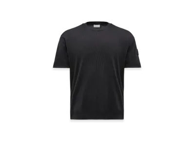 MONCLER Silk & Cotton Knit T-Shirt "Black"