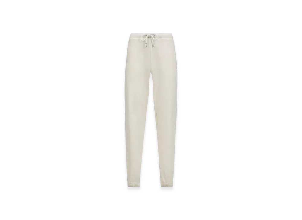 MONCLER Logo Patch Cotton Track Pants "White"