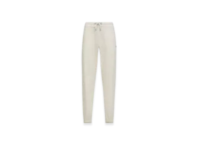 MONCLER Logo Patch Cotton Track Pants "White"