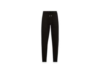 MONCLER Logo Patch Cotton Track Pants "Black"