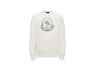 MONCLER Blurred Logo Sweatshirt "White"