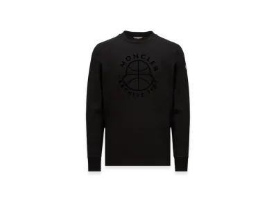 MONCLER Basketball Logo Long Sleeve T-Shirt "Black"