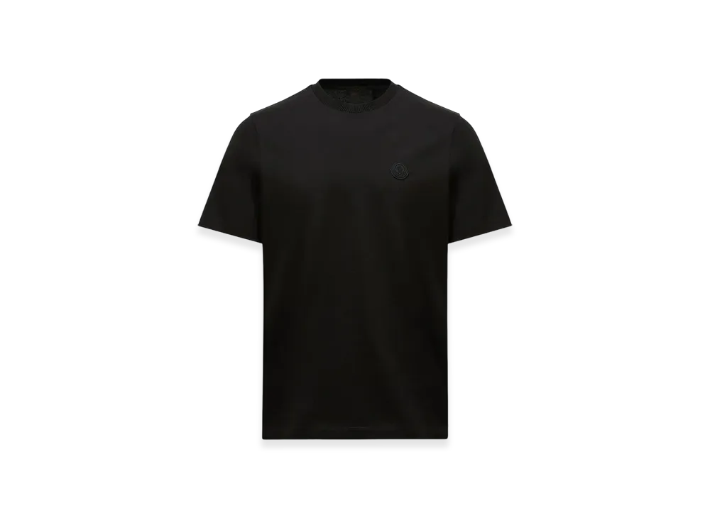 MONCLER Vertical Back Logo Cotton T-Shirt "Black"
