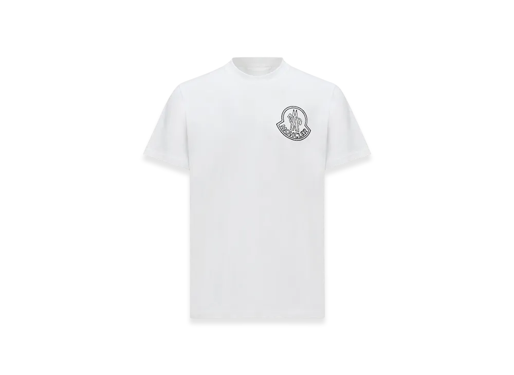 MONCLER Logo Cotton T-Shirt "White"