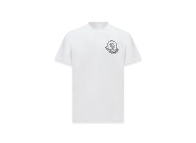 MONCLER Logo Cotton T-Shirt "White"
