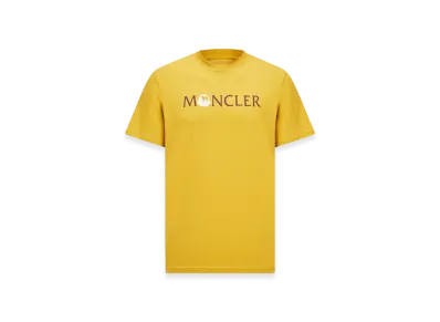 MONCLER Punctuation Logo Cotton T-Shirt "Yellow"