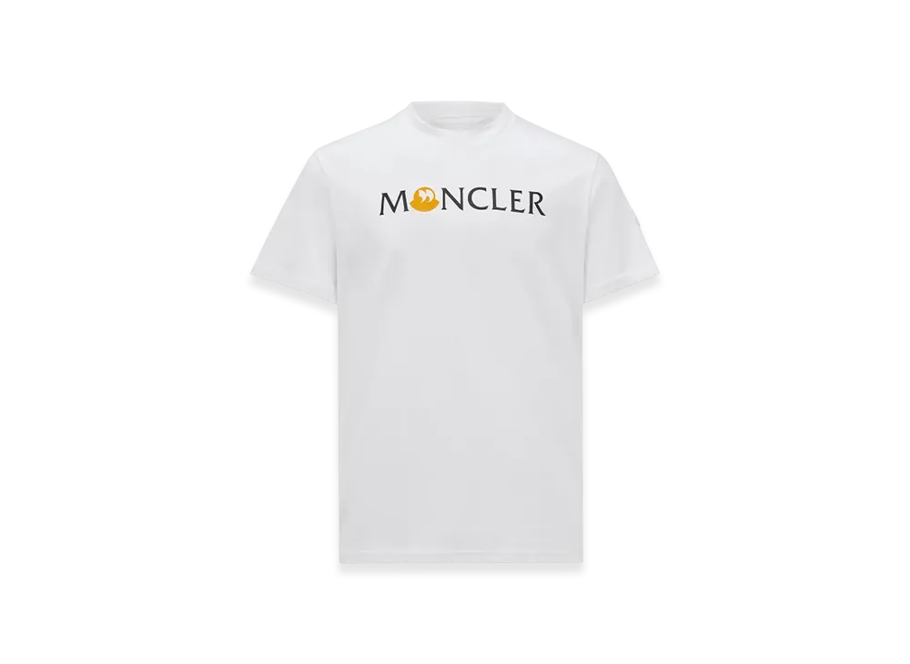 MONCLER Punctuation Logo Cotton T-Shirt "White"
