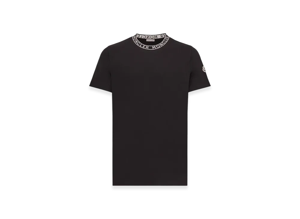 MONCLER Logo-Trimmed Cotton T-Shirt "Black"
