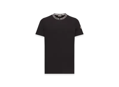 MONCLER Logo-Trimmed Cotton T-Shirt "Black"
